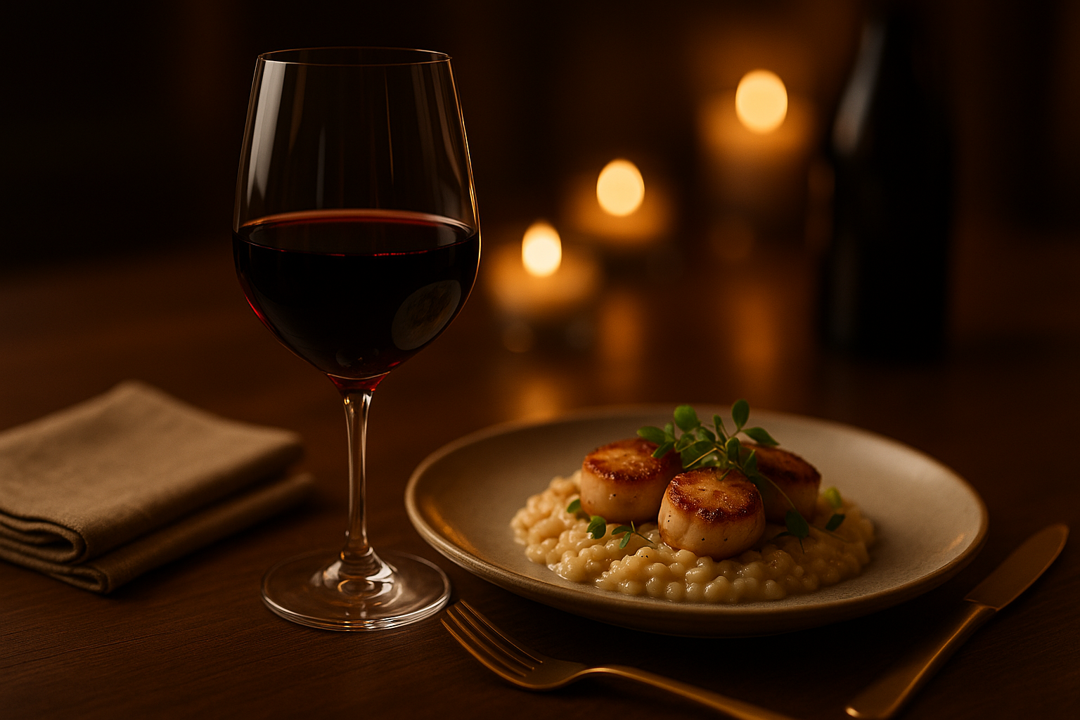 Wine pairing with food